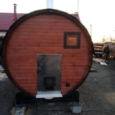 Монтаж бани-бочки №411 от 21.04.2021 в Белгороде